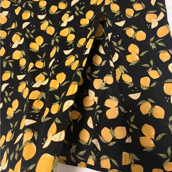 NWT Cider Lemon Milkmaid Split Knotted Shirred Slit Leg Midi Dress - Picture 14 of 14